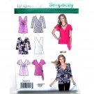 Misses Wrap Knit Tops 6 - 14 American Sewing Guild Simplicity Sewing Pattern 1916