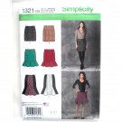Misses Skirts 4 - 12 In K Designs Simplicity Sewing Pattern 1321