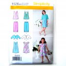 Girls Dress Tunic Cropped Pants Jacket 3 - 6 Simplicity Pattern 1926