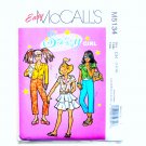 Sassy Girl Tops Skirt Pants 7 - 10 Easy McCalls Sewing Pattern M5134 Sassy Girl Tops Skirt Pants 7 - 10 Easy McCalls Sewing Pattern M5134