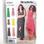 Misses Knit Dresses Neckline Variations Easy Simplicity Sewing Pattern S0684
