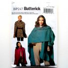 Misses Wrap Cape Size XS S M Out of Print Easy Butterick Pattern BP247 Misses Wrap Cape Size XS S M Out of Print Easy Butterick Pattern BP247