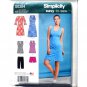 Misses Easy Knit Sport Dresses Tunics Shorts Simplicity Sewing Pattern S0304
