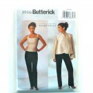 Misses Jacket Top Pants Ellen Tracy Butterick Sewing Pattern 3916
