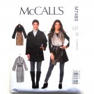Misses Womens Wrap Vest Coats L XL XXL McCalls Sewing Pattern M7480