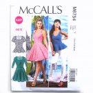 Misses Flared Tops Dresses XS S M Easy McCalls Sewing Pattern M6754 Misses Flared Tops Dresses XS S M Easy McCalls Sewing Pattern M6754