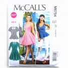 Misses Womens Flared Tops Dresses L XL XXL Easy McCalls Sewing Pattern M6754 Misses Womens Flared Tops Dresses L XL XXL Easy McCalls Sewing Pattern M6754