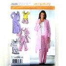 Misses Pants Robe Nightgown XXS XS S M Simplicity Sewing Pattern 3696