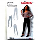 Misses' Petite Amazing Fit Skinny Pants Simplicity Sewing Pattern D0845