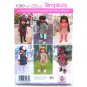 Wardrobe Doll Clothes Simplicity Sewing Pattern 1089