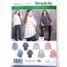 Misses Shirts 6 8 10 12 14 In K Designs Simplicity Sewing Pattern 1013 Misses Shirts 6 8 10 12 14 In K Designs Simplicity Sewing Pattern 1013