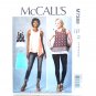 Misses Sleeveless Tops McCalls Sewing Pattern M7389