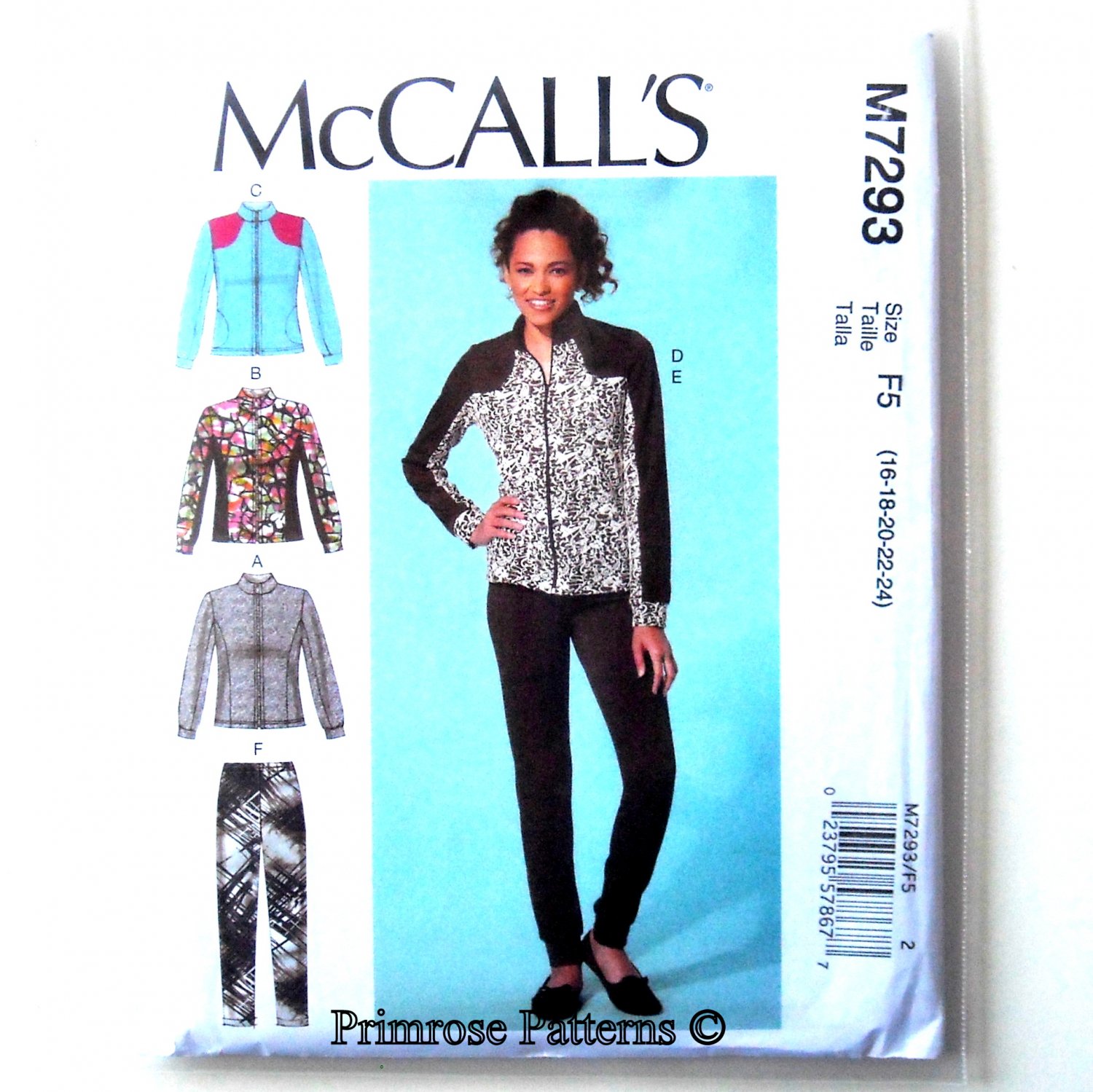 Misses Womens Jackets Pants McCalls Sewing Pattern M7293