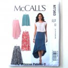 Misses Womens Elastic Waist Pull On Skirts McCalls Sewing Pattern M7363
