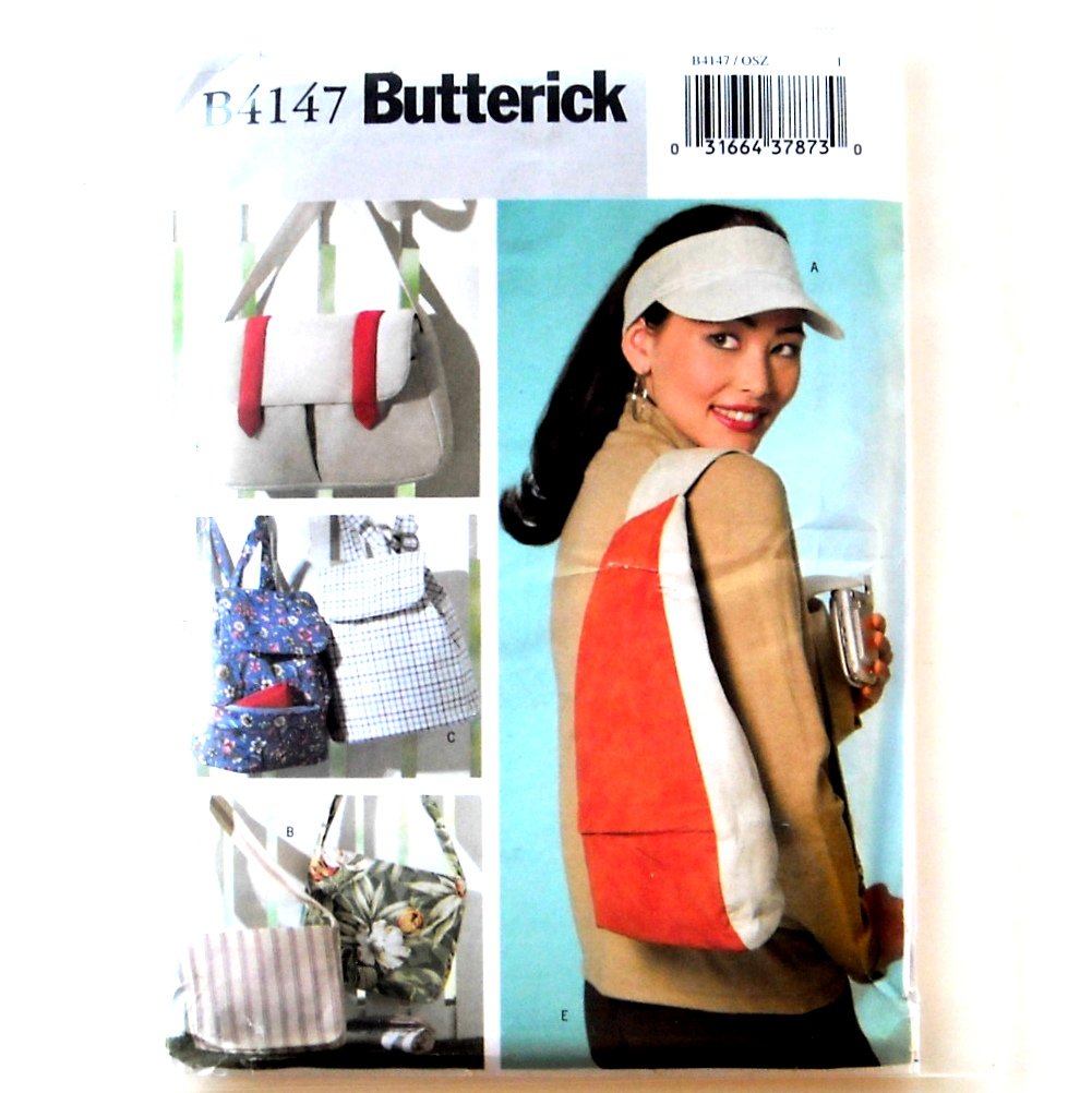 Visor Utility Backpack Fishermans Bags Butterick Sewing Pattern B4147