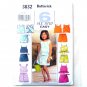 Six Easy Girls Top Skort Shorts Size 2 - 5 Butterick Sewing Pattern 3832