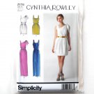 Misses Dresses 6 - 14 Cynthia Rowley Simplicity Sewing Pattern 2178