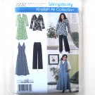 Misses Sportswear Dress Jacket 10 - 18 Khaliah Ali Simplicity Sewing Pattern 2232