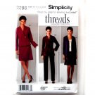 Misses Jacket Pants Skirt Threads American Sewing Guild Simplicity Sewing Pattern 2288