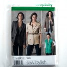 Miss Petite Boyfriend Jackets 6 - 14 Threads Sew Stylish Simplicity Sewing Pattern 2340