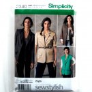 Misses Miss Petite Boyfriend Jackets 16 - 24 Threads Simplicity Sewing Pattern 2340 Misses Miss Petite Boyfriend Jackets 16 - 24 Threads Simplicity Sewing Pattern 2340