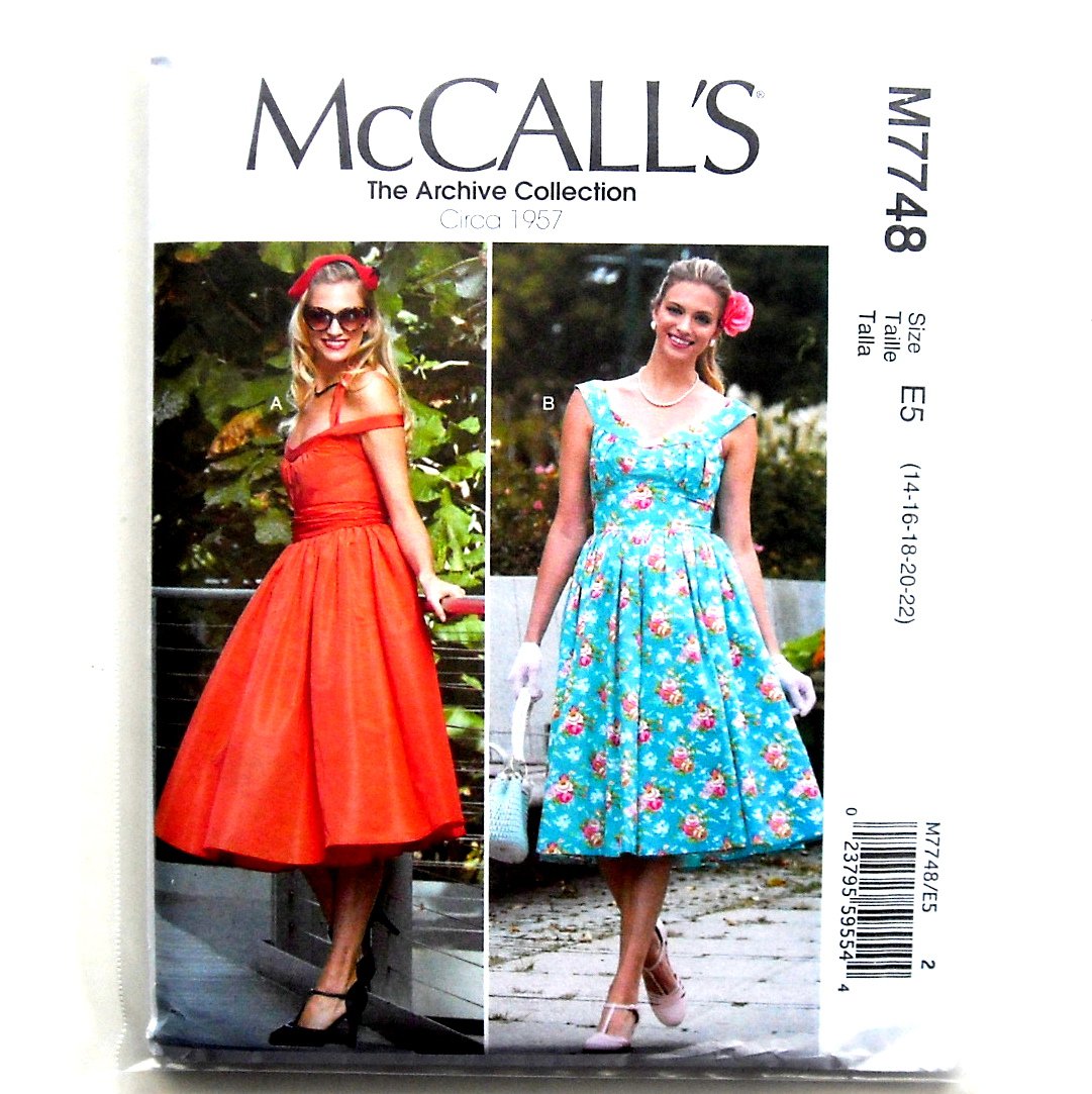 Misses' Dresses Cummerbund 14 16 18 20 22 McCall's Sewing Pattern M7748
