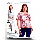 Misses' Tops Simplicity Sewing Pattern D0875