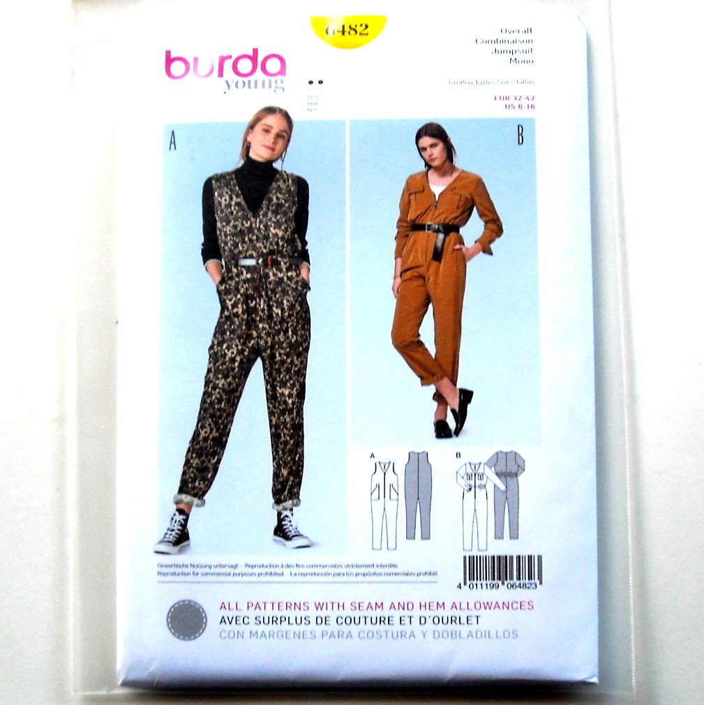 Misses Jumpsuit Burda Young Sewing Pattern 6482
