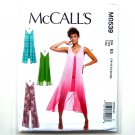 Misses Womens Sleeveless V Neck Pullover Dresses McCall's Sewing Pattern M0539