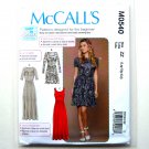 Misses Gathered Waist Pullover Dresses McCall's Sewing Pattern M0538