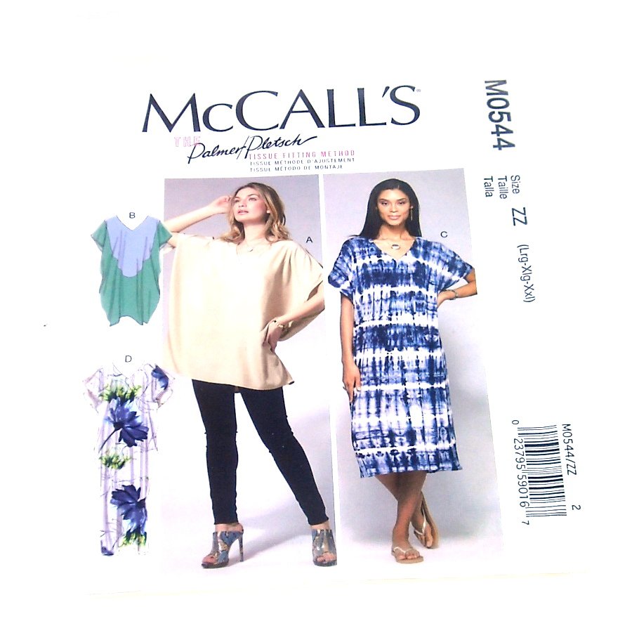 Women's V Neck Pullover Tunic Dresses Palmer Pletsch McCall's Sewing