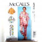 Misses' Lounge Tops Shorts Pants Laura Ashley McCall's Sewing Pattern MP610