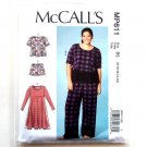 Misses' PJ Tops Dress Shorts Pants McCall's Sewing Pattern MP611