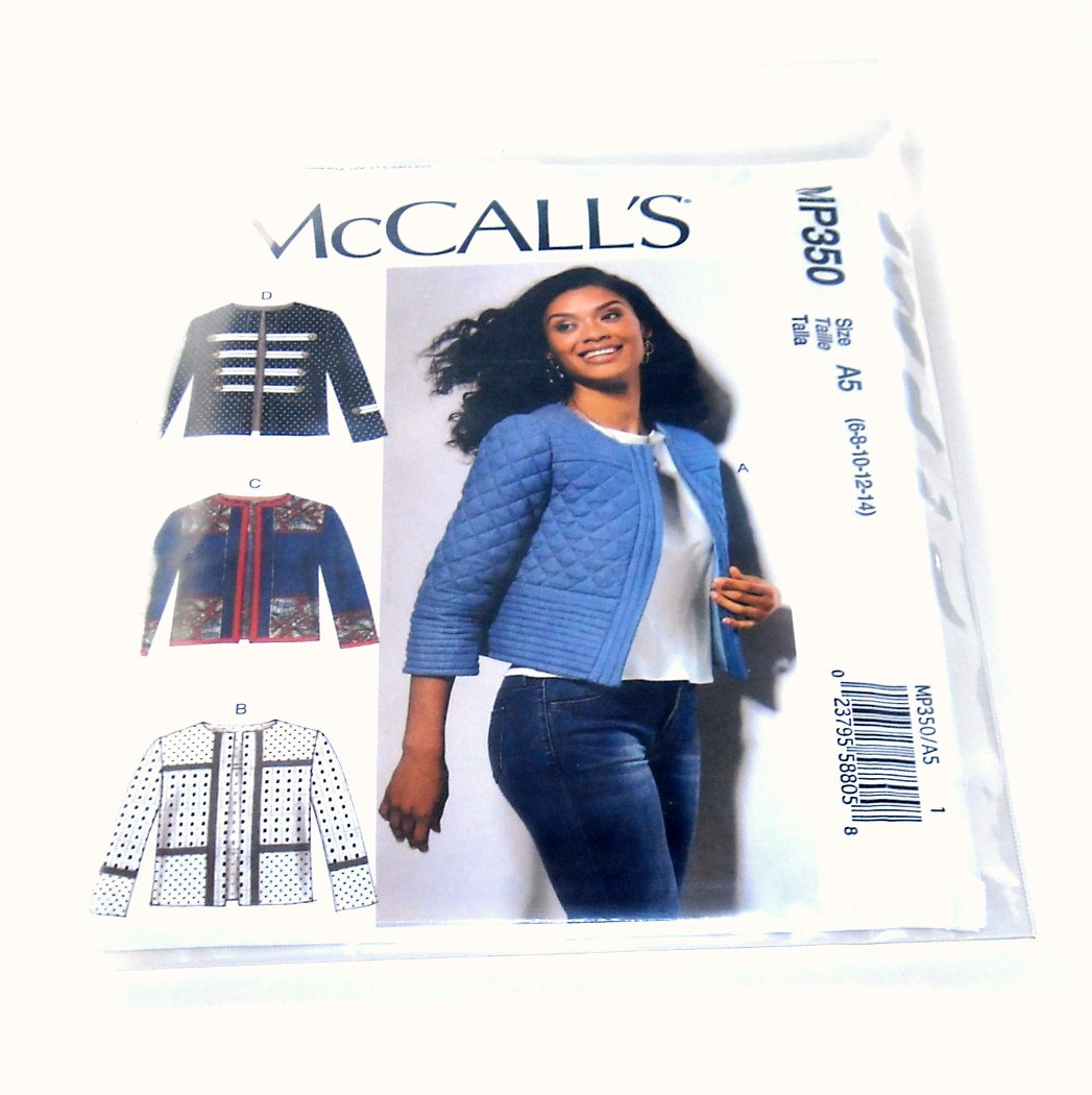 Misses' Open Front Banded Jackets McCall's Sewing Pattern MP350