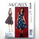 Women's Sleeveless V Neck Dresses Nicole Miller McCall's Sewing Pattern MP355