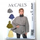 Hooded Collared Collarless Capes Belt McCall's Sewing Pattern MP629