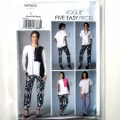Top Pants Five Easy Pieces Vogue Sewing Pattern VP952