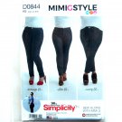 Misses Mimi G Skinny Jeans Simplicity Sewing Pattern D0844