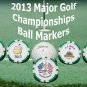 MAJORS PGA OPEN MASTERS RYDER CUP 2013 POKER CHIP GOLF BALL MARKER ACCESSORIES