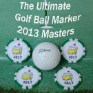 THE MASTERS 2013 COLLECTABLE REAL POKER CHIPS GOLF BALL MARKERS ACCESSORY GIFT