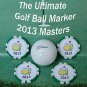 THE MASTERS 2013 COLLECTABLE REAL POKER CHIPS GOLF BALL MARKERS ACCESSORY GIFT