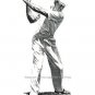 BEN HOGAN THREE DRAWINGS PRINTS PGA PROFESSIONAL GOLFER AUGUSTA MASTERS THE HAWK