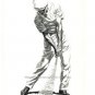 BEN HOGAN THREE DRAWINGS PRINTS PGA PROFESSIONAL GOLFER AUGUSTA MASTERS THE HAWK
