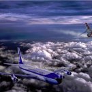 AIR FORCE ONE JET PHOTO 35TH PRESIDENT JOHN F KENNEDY WHITE HOUSE IN THE SKY