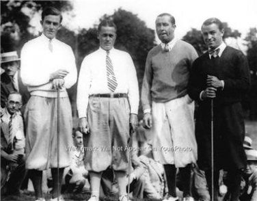 BOBBY JONES WALTER HAGEN GENE SARAZEN JOHNNY FARRELL 1928 PHOTO PGA MASTERS GOLF