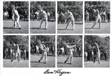 Ben Hogan  Rare NEW Sequence New Negatives golf Poster