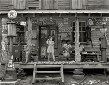 Old North Carolina Country General Store Texaco Gas pump Coca Cola Signs Photo