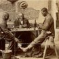 VINTAGE CARD CHEATING PHOTO 1902 CARD SHARKS POKER TEXAS HOLD EM POKER CHIPS