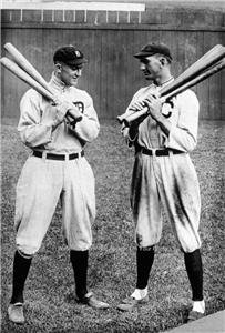 TY COBB & SHOELESS JOE JACKSON BASEBALL PHOTO