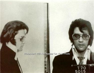Elvis Presley Mugshot King Rock & Roll Graceland Memphis Mafia 11x14 Photo Gift